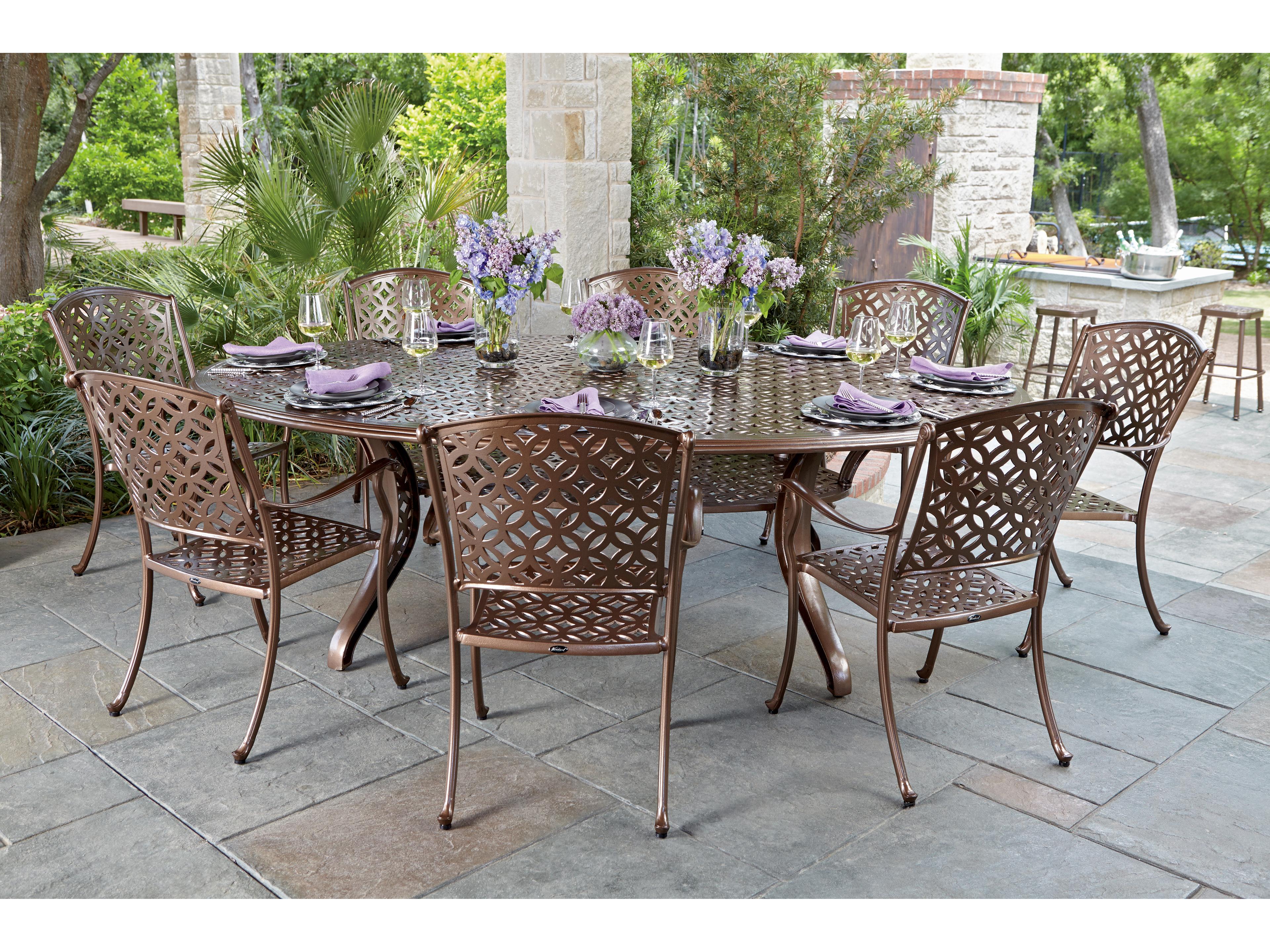 Woodard Casa Cast Aluminum Patio Dining Set