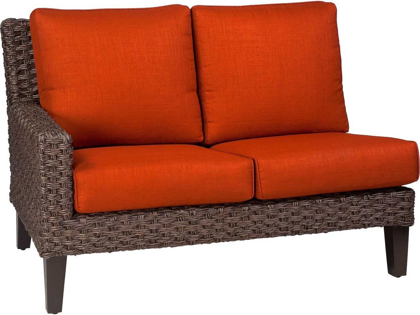 Woodard Whitecraft Mona LAF Loveseat Sectional Replacement Cushions