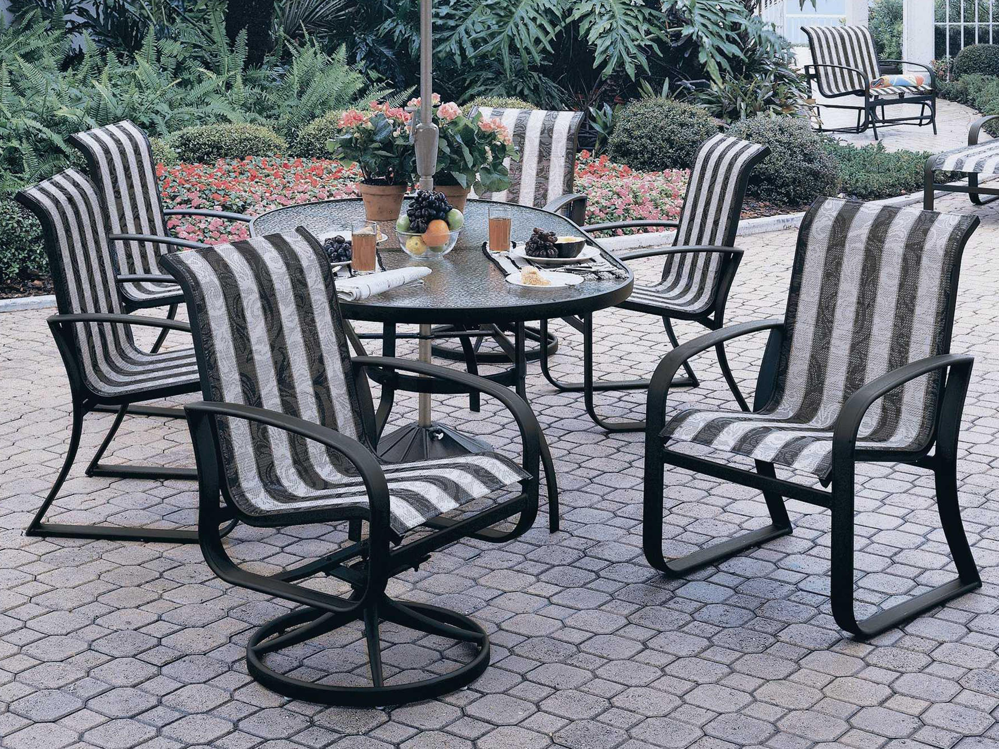 Woodard Cayman Isle Sling Aluminum Patio Dining Set