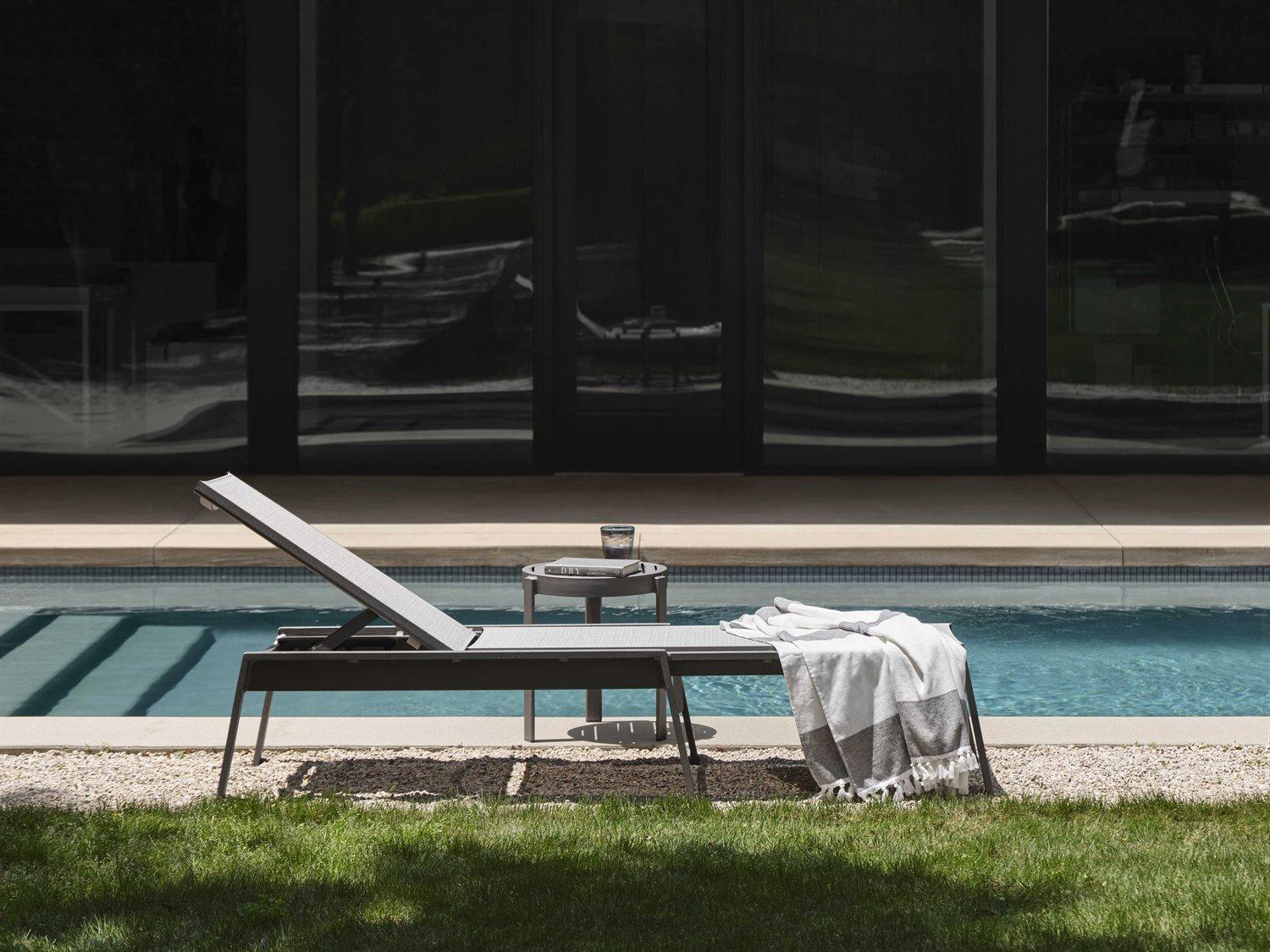 Woodard Hudson Sling Aluminum Outdoor Patio Lounge Set