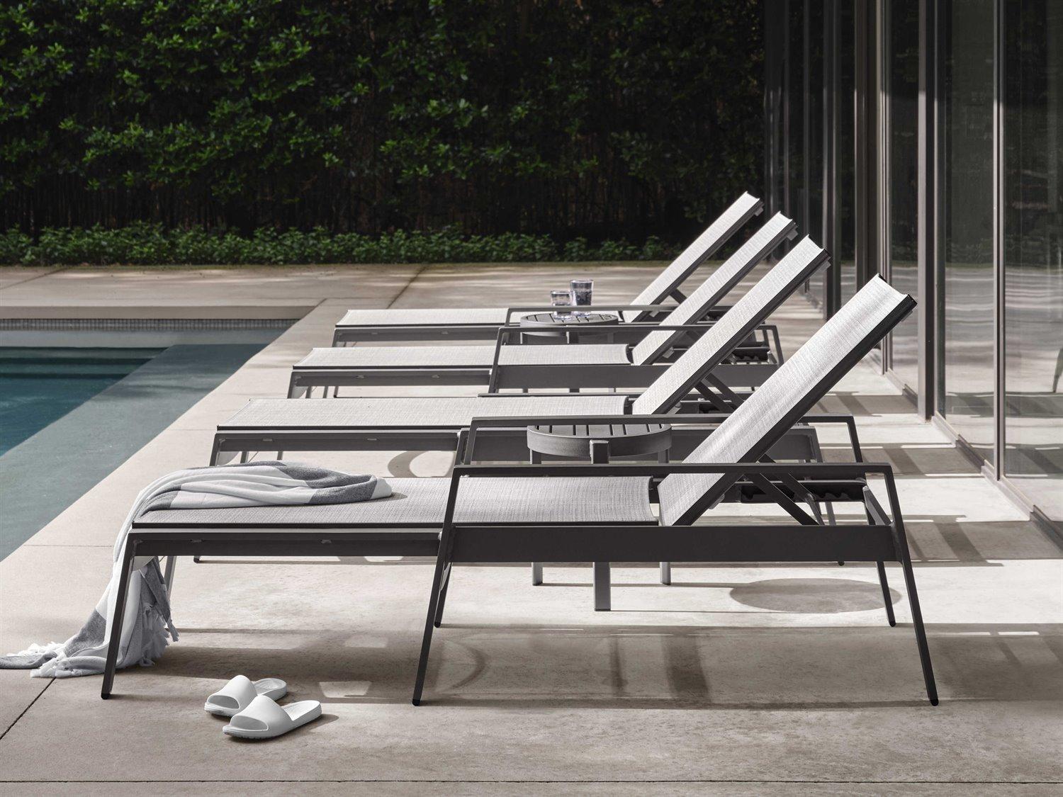 Woodard Hudson Sling Aluminum Outdoor Lounge Set