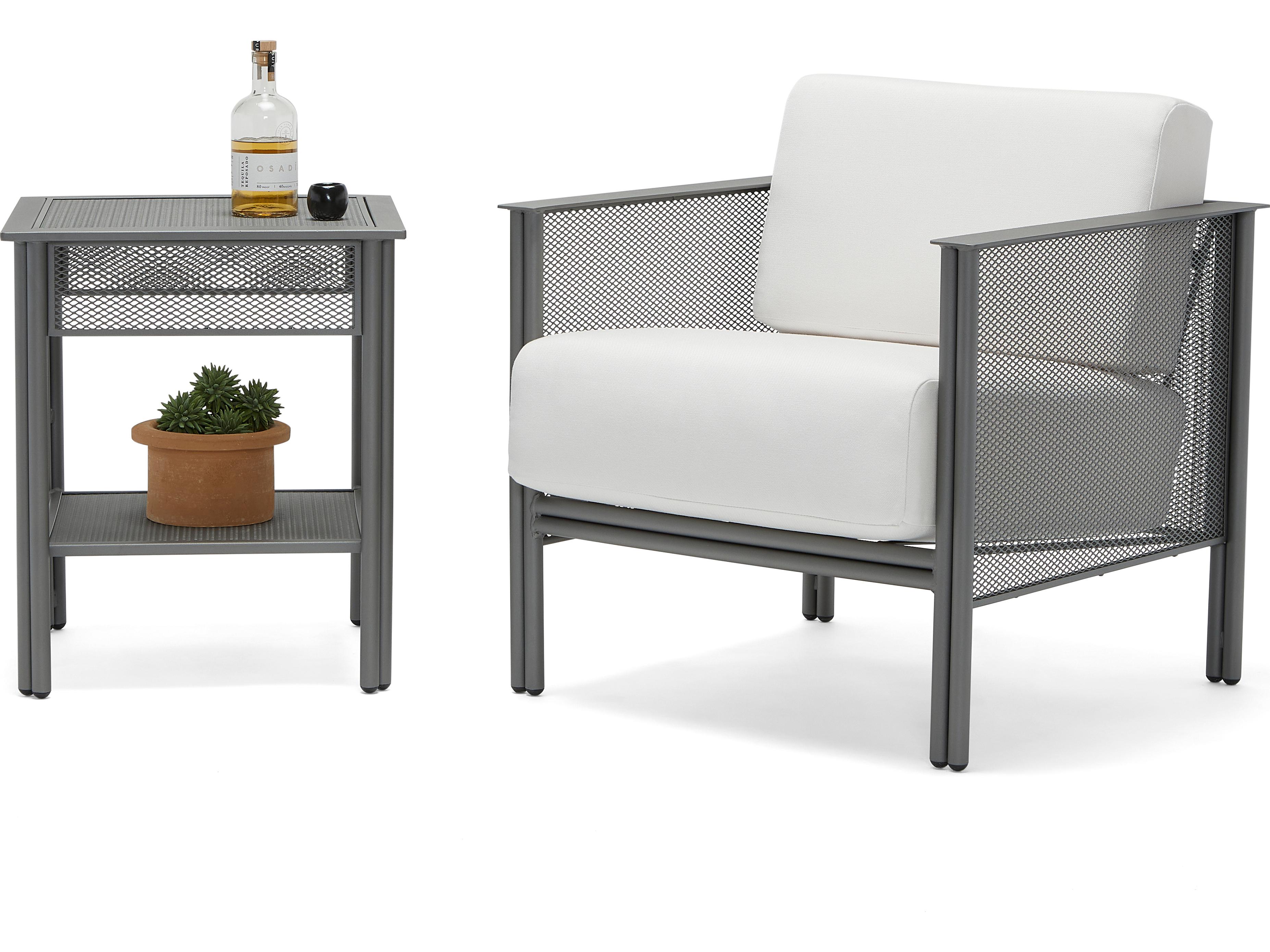 Woodard Jax Wrought Iron Cushion Lounge Set