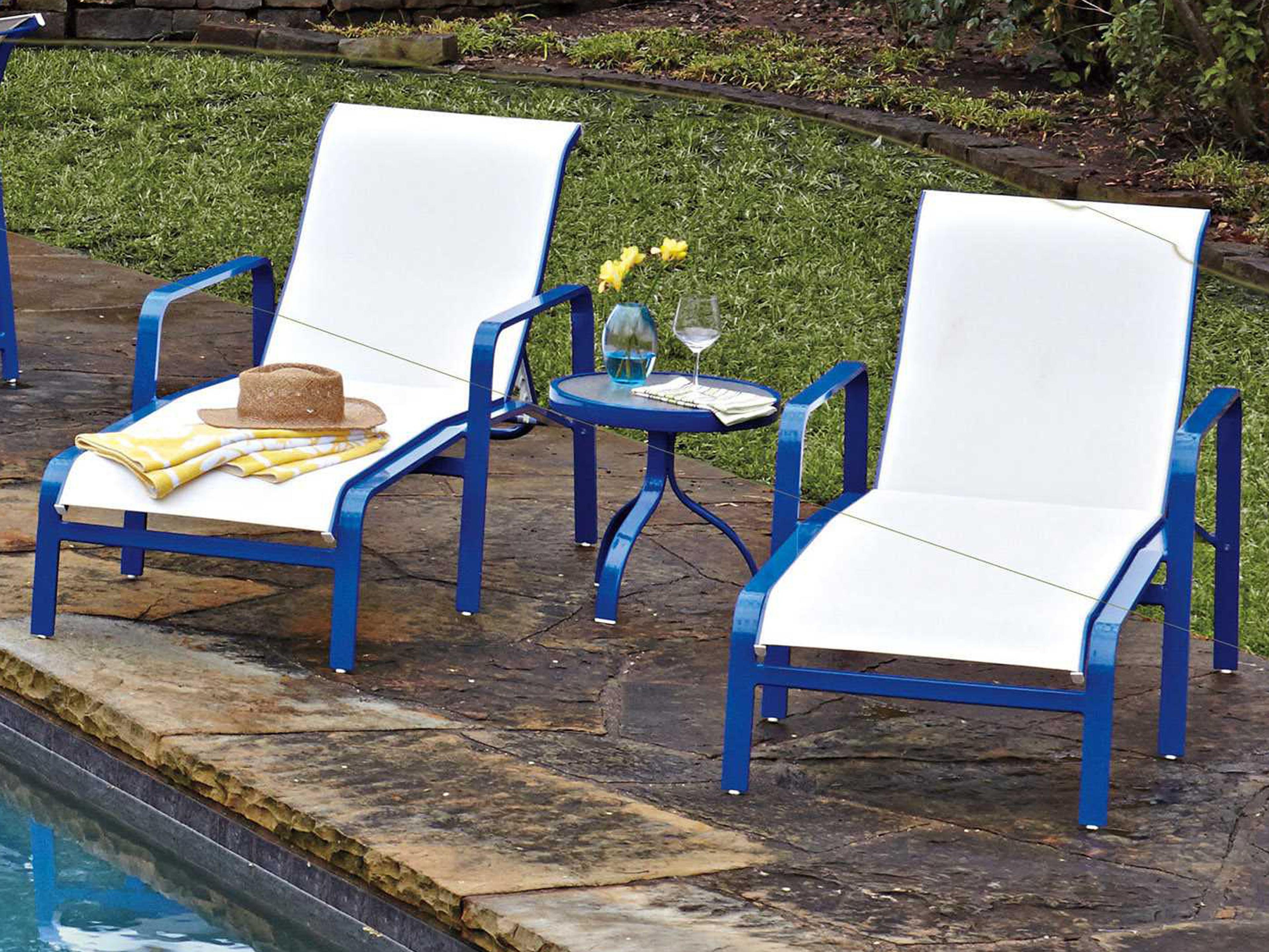 Woodard Landings Sling Aluminum Patio Lounge Set