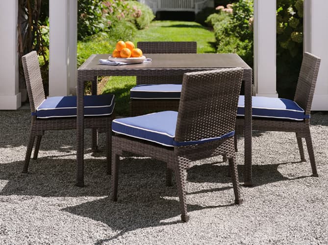 Woodard Alexa Hampton Lorenzo Wicker Patio Dining Set