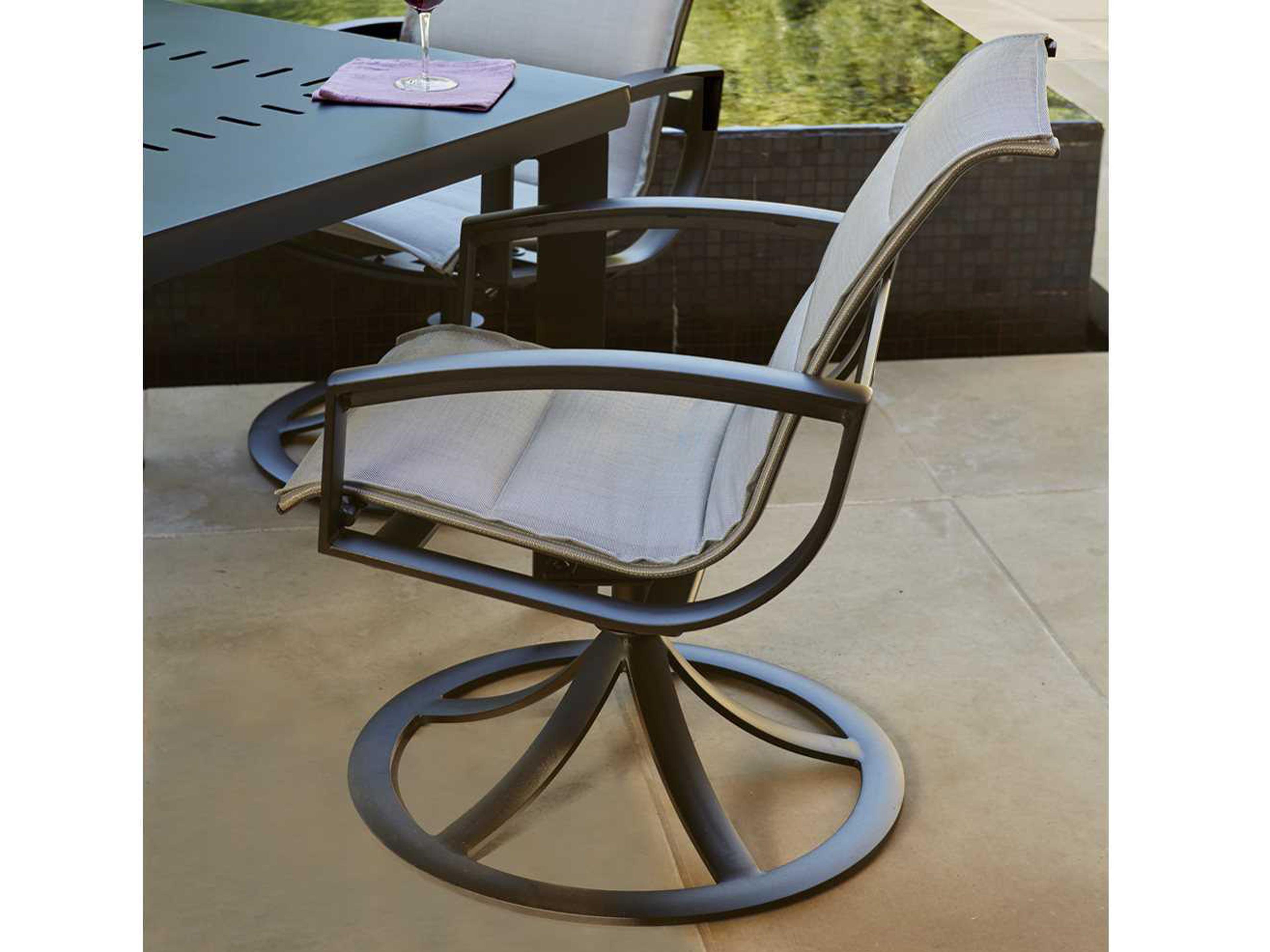 Woodard Metropolis Padded Sling Aluminum Patio Dining Set