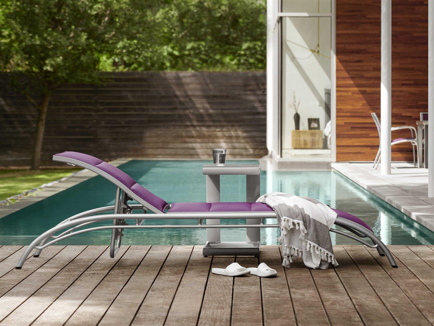 Woodard Orion Padded Sling Aluminum Outdoor Patio Lounge Set