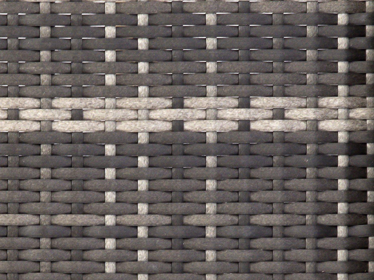 Woodard Geni Wicker Charcoal Gray Genie Curved Outdoor Patio Sofa