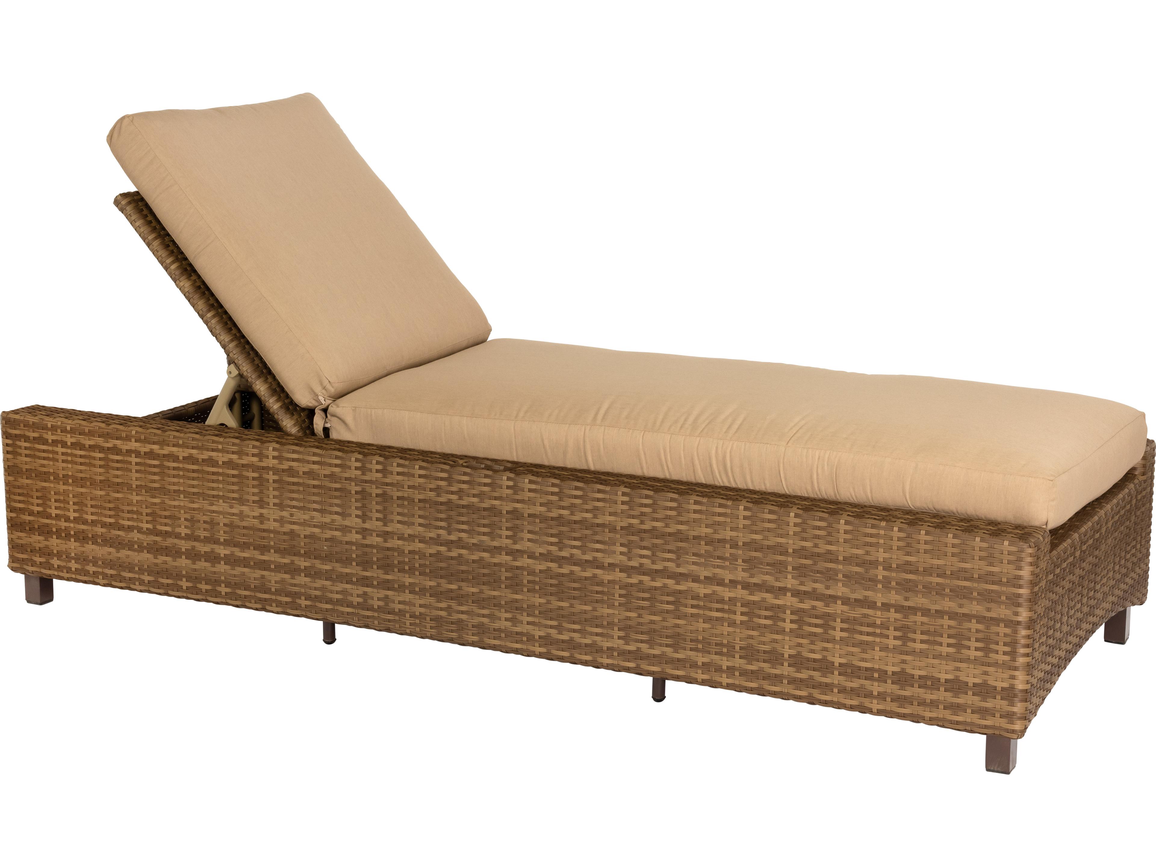 Woodard Whitecraft All Weather Wicker Serene Adjustable Outdoor Chaise Lounge