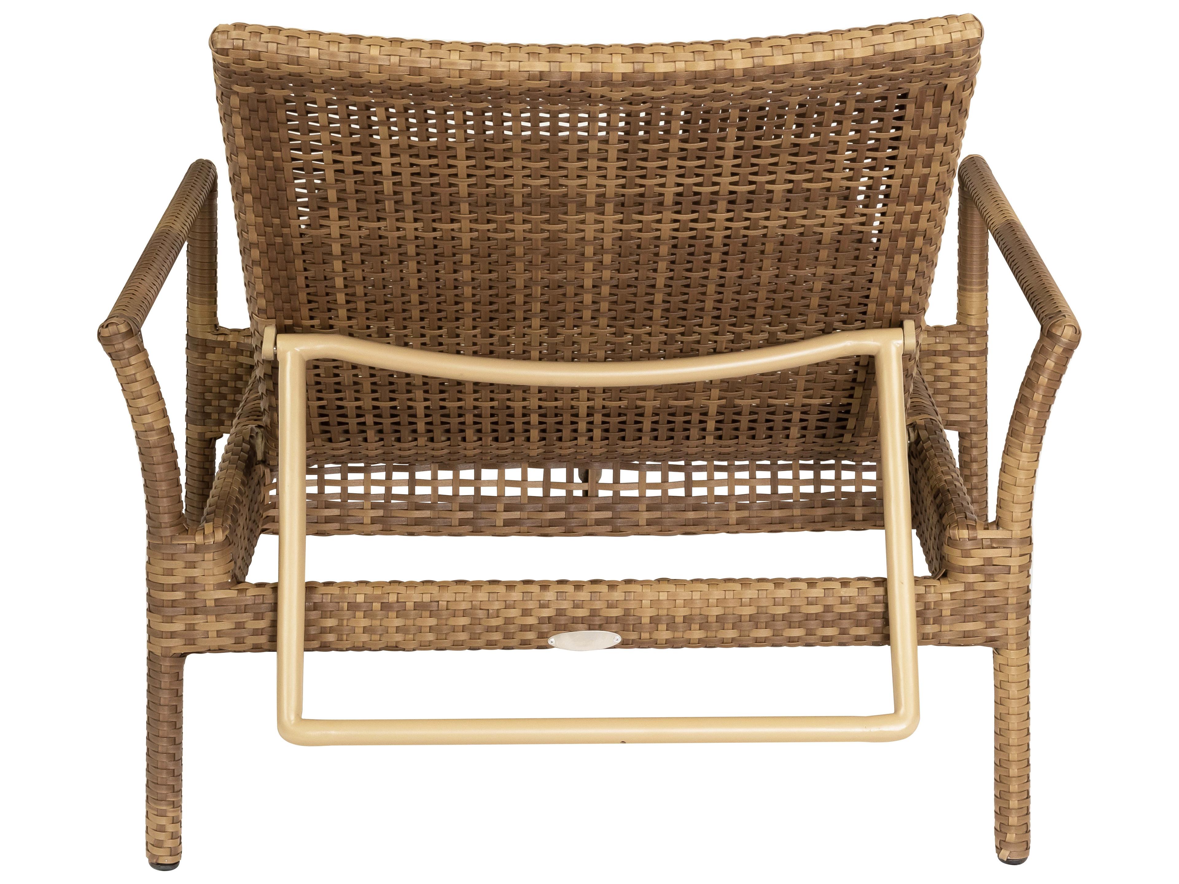 Woodard Whitecraft All Weather Wicker Miami Stackable Adjustable Outdoor Patio Chaise Lounge