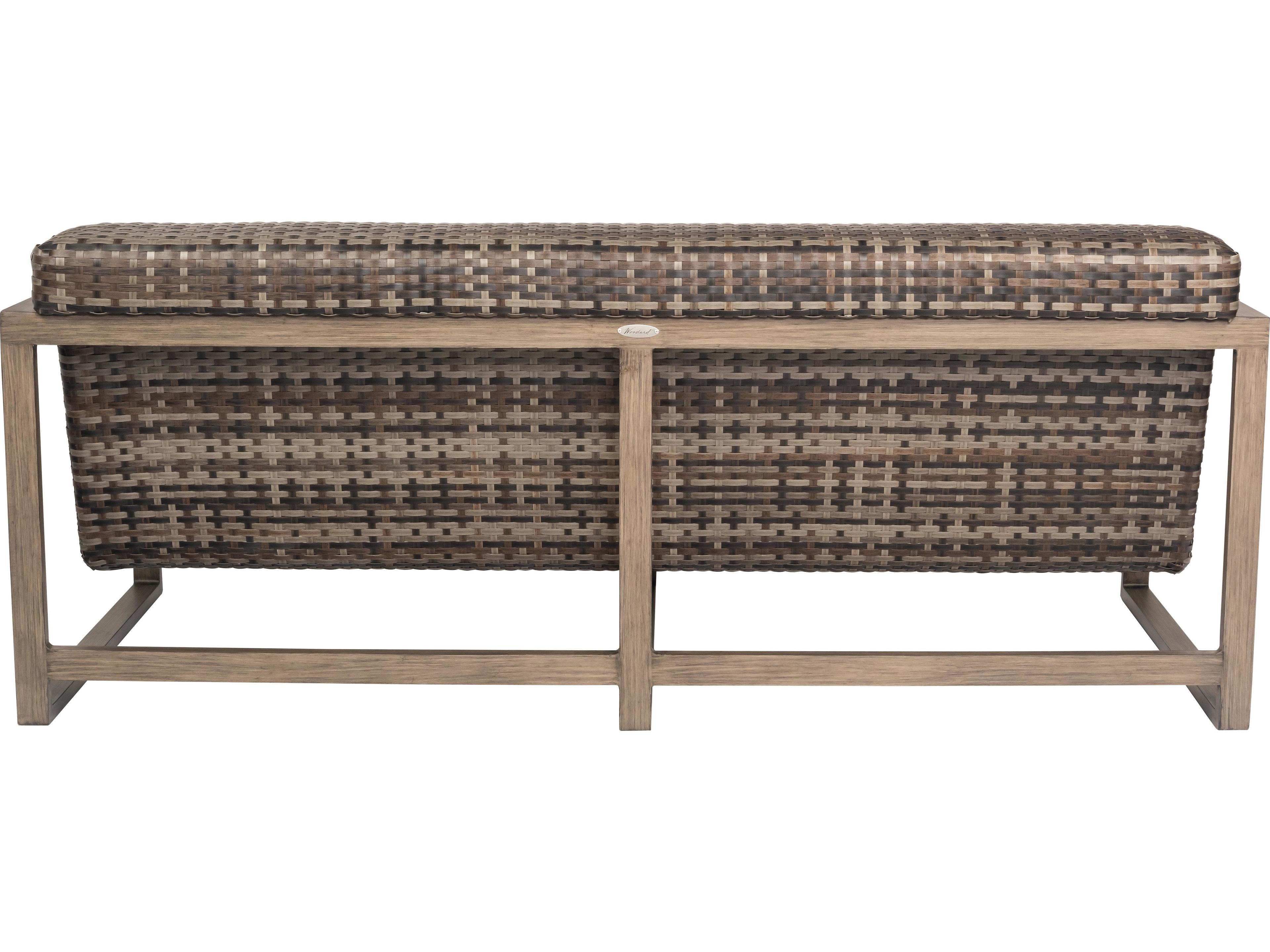 Woodard Reunion Wicker Calico Patio Sofa