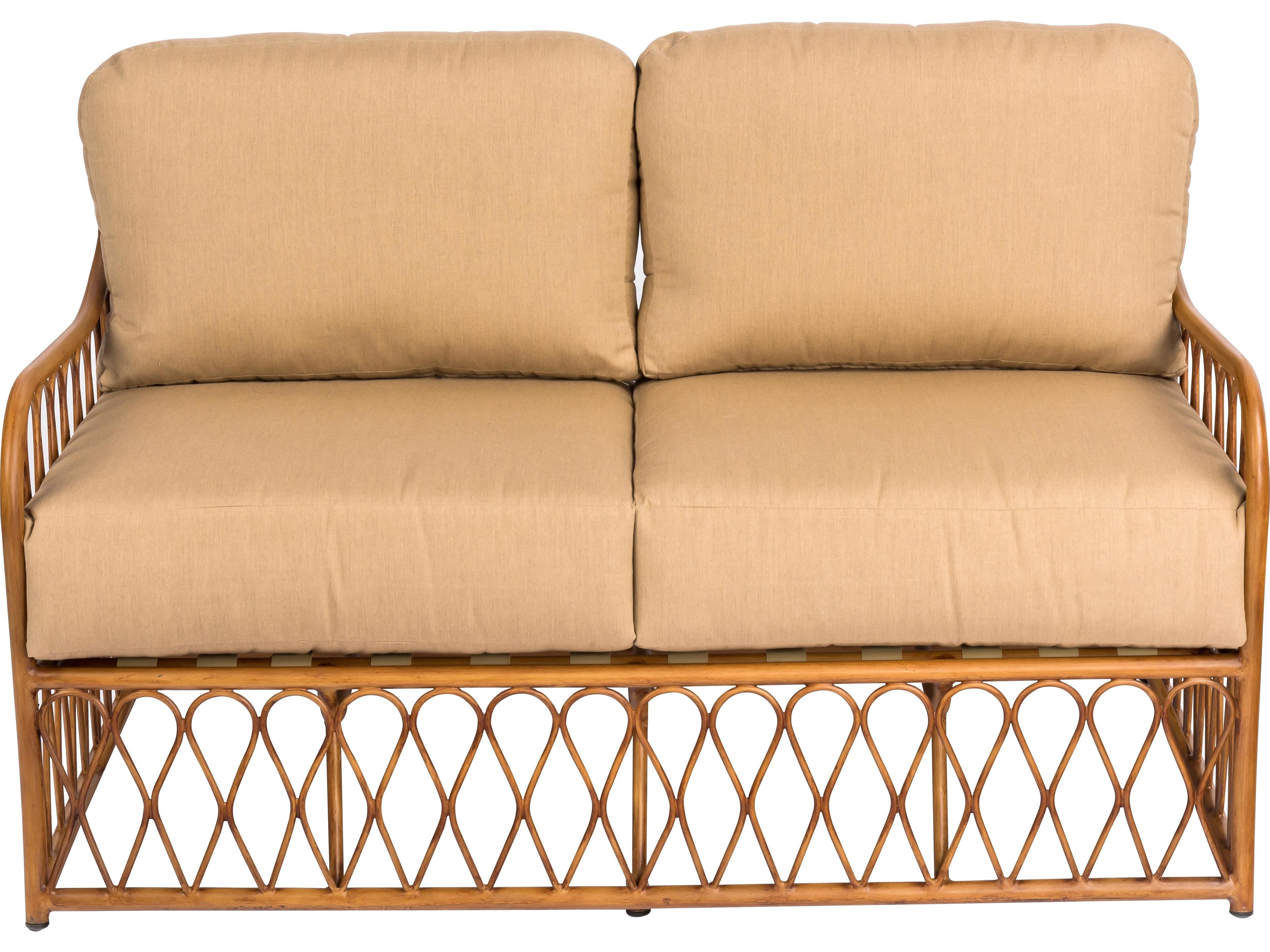 Woodard Cane Aluminum Cane Patio Loveseat