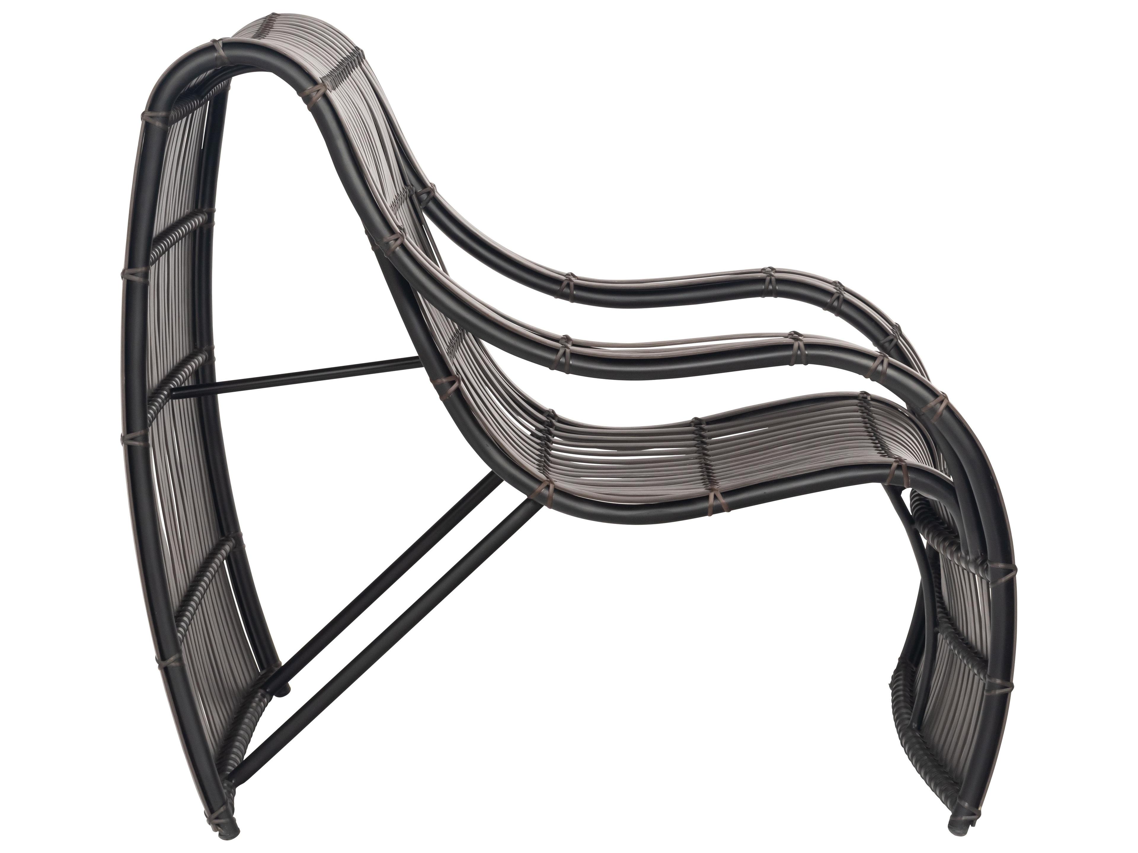 Woodard Loft Resin Cocoa Small Outdoor Patio Lounge Chair