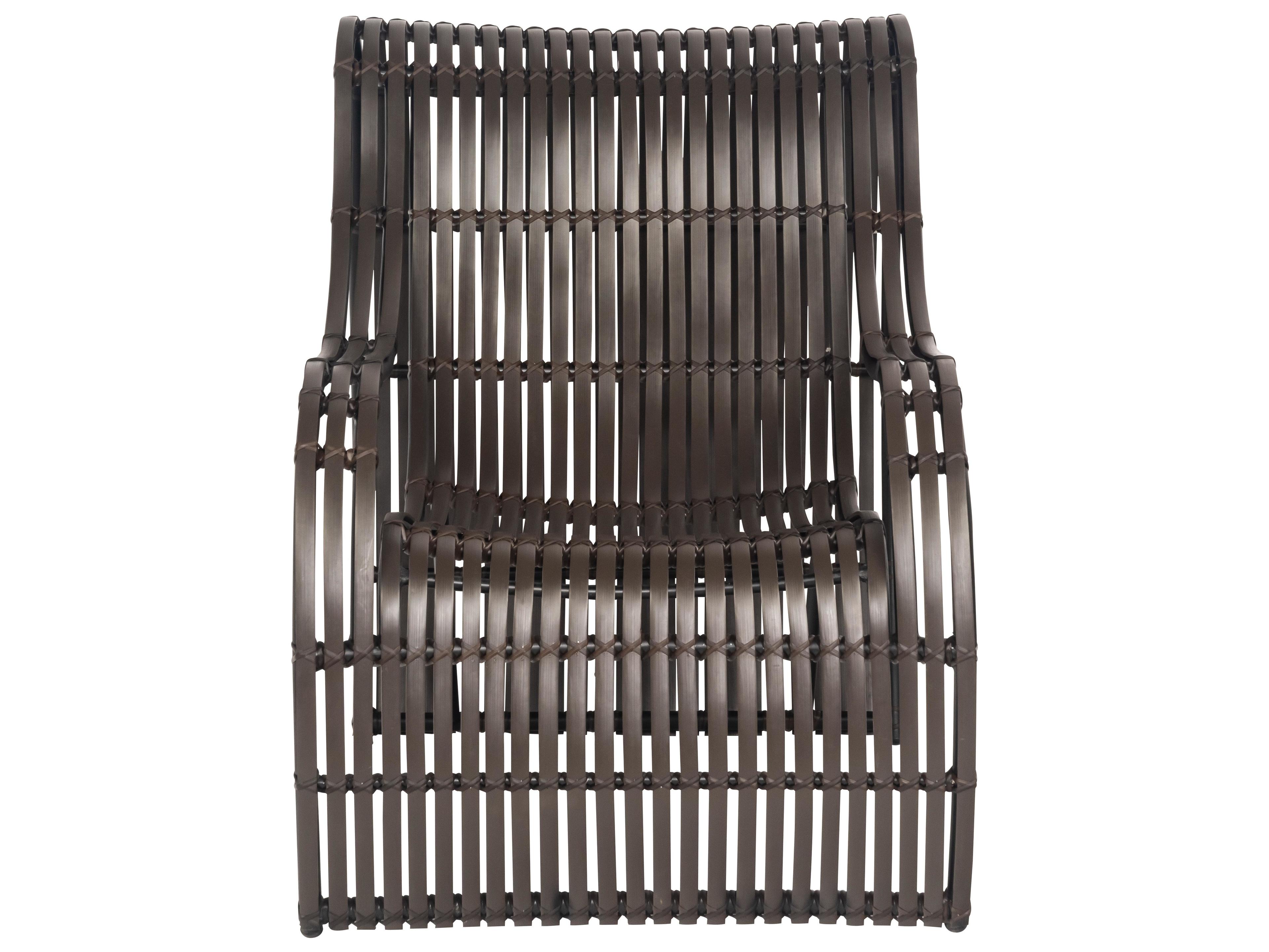 Woodard Loft Resin Cocoa Small Outdoor Patio Lounge Chair