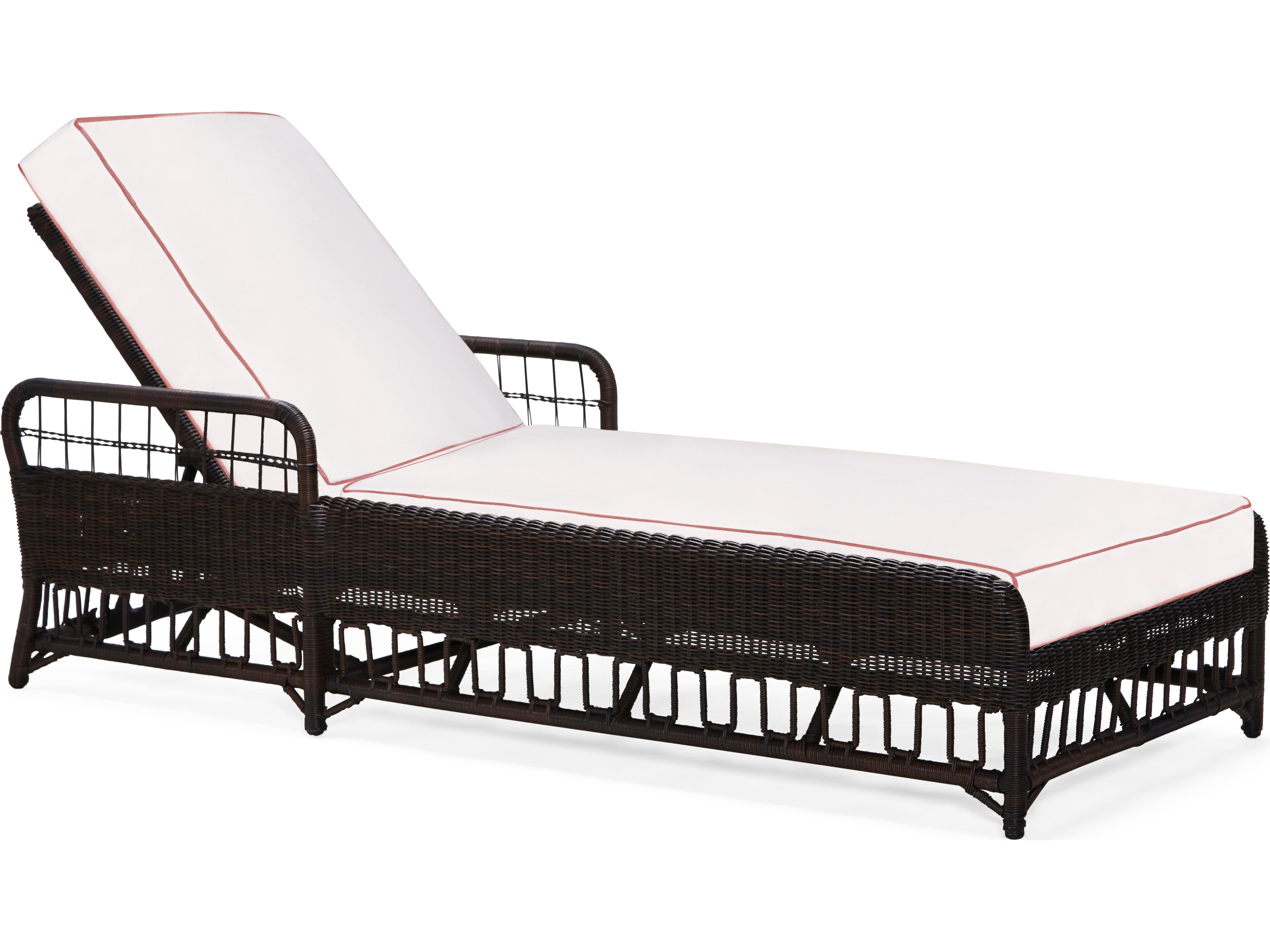 Woodard Alexa Hampton San Michele Wicker Outdoor Chaise Lounge