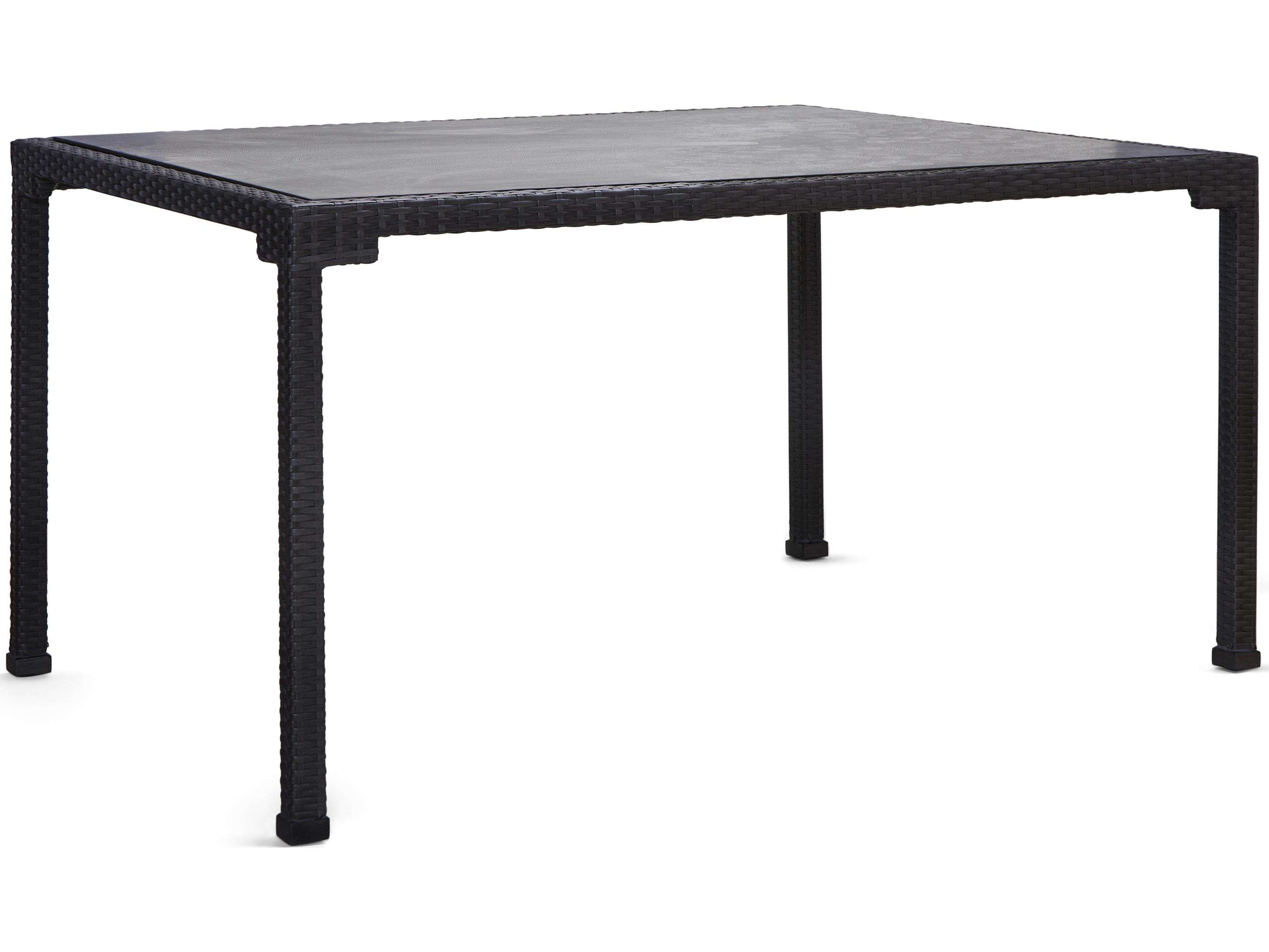 Woodard Alexa Hampton Lorenzo Wicker Rectangular Outdoor Dining Table