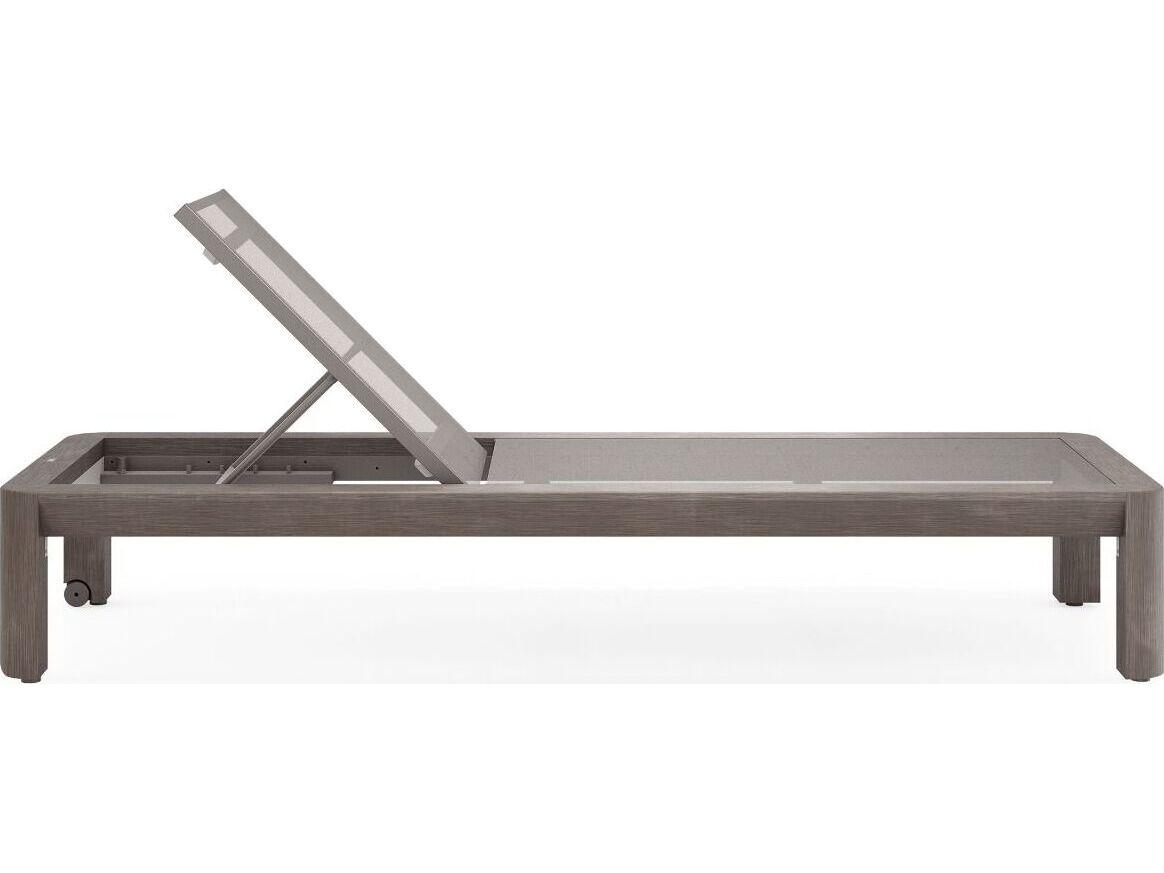 Woodard Beau Teak Sling Chaise Lounge