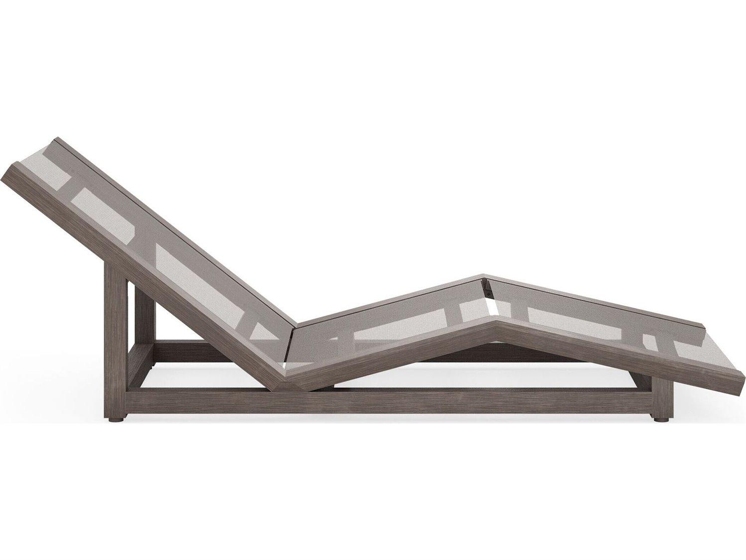 Woodard Sierra Teak Sling Chaise Lounge