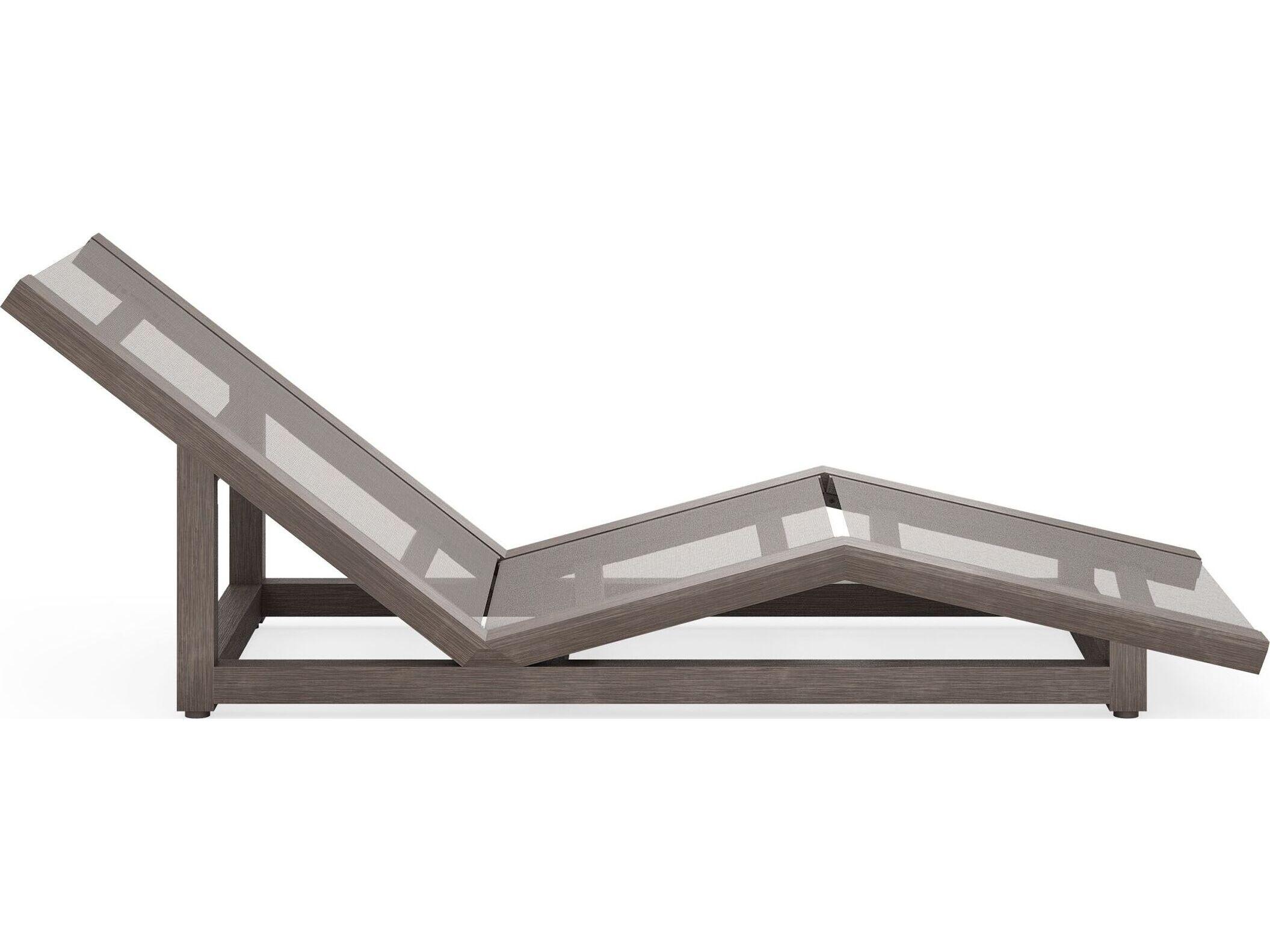 Woodard Sierra Teak Sling Chaise Lounge