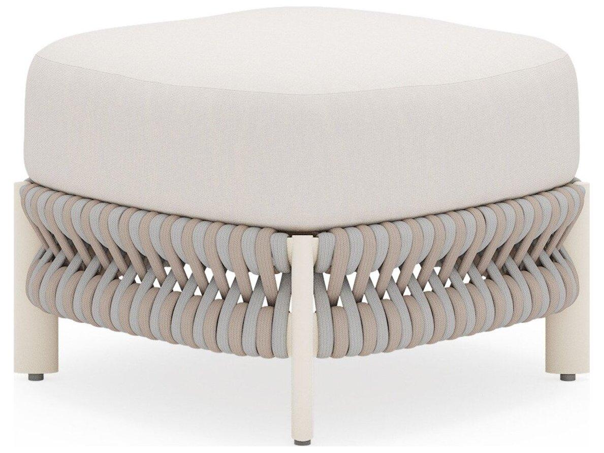 Woodard Eve Aluminum Cushion Ottoman