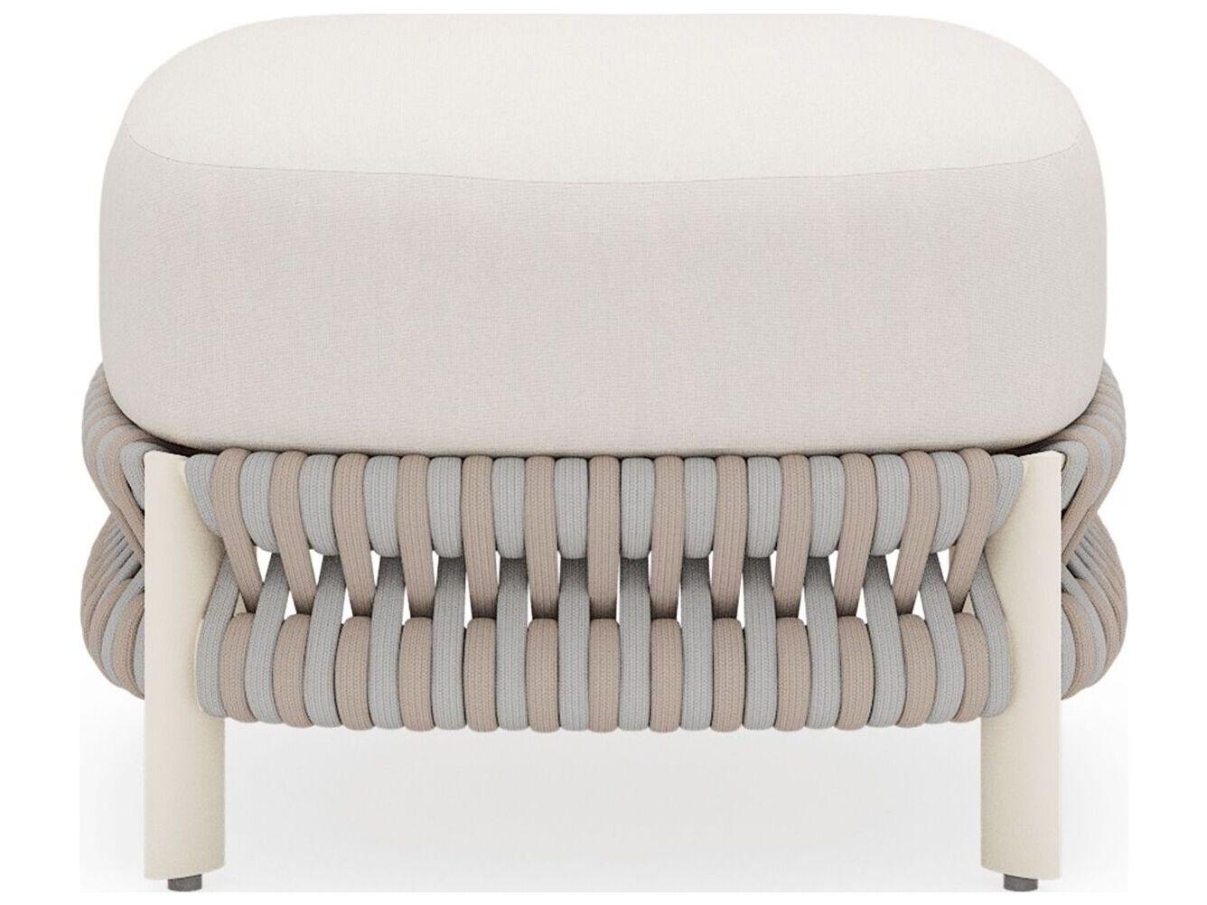 Woodard Eve Aluminum Cushion Ottoman