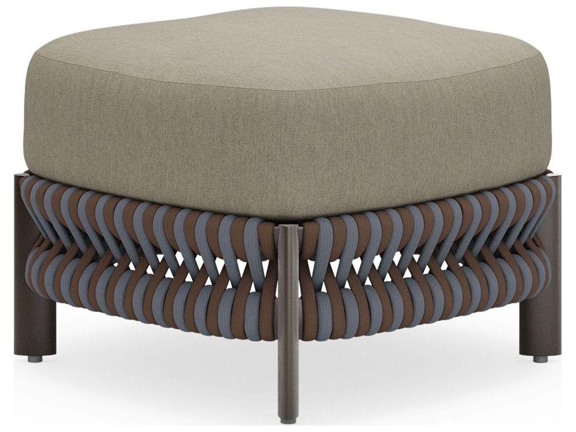 Woodard Eve Aluminum Cushion Ottoman