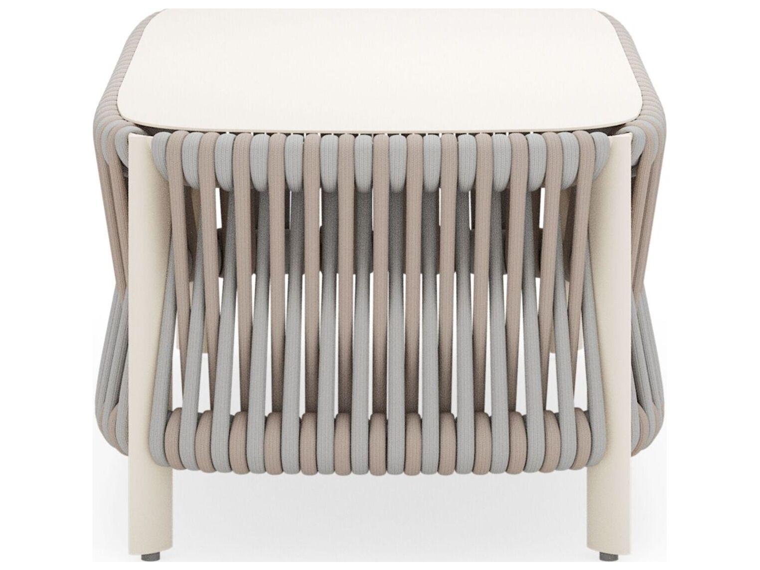 Woodard Eve Aluminum Rectangular Coffee Table