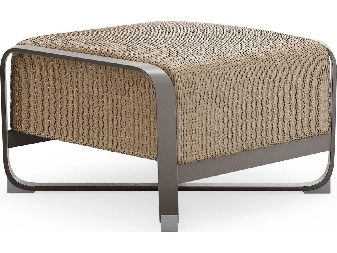 Woodard Juno Aluminum Wicker Ottoman