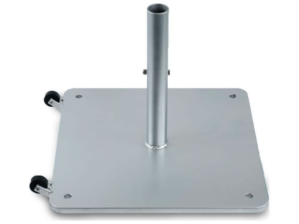 Woodard Canopi Steel 130 Pound Free Standing Base with Wheels in Silver