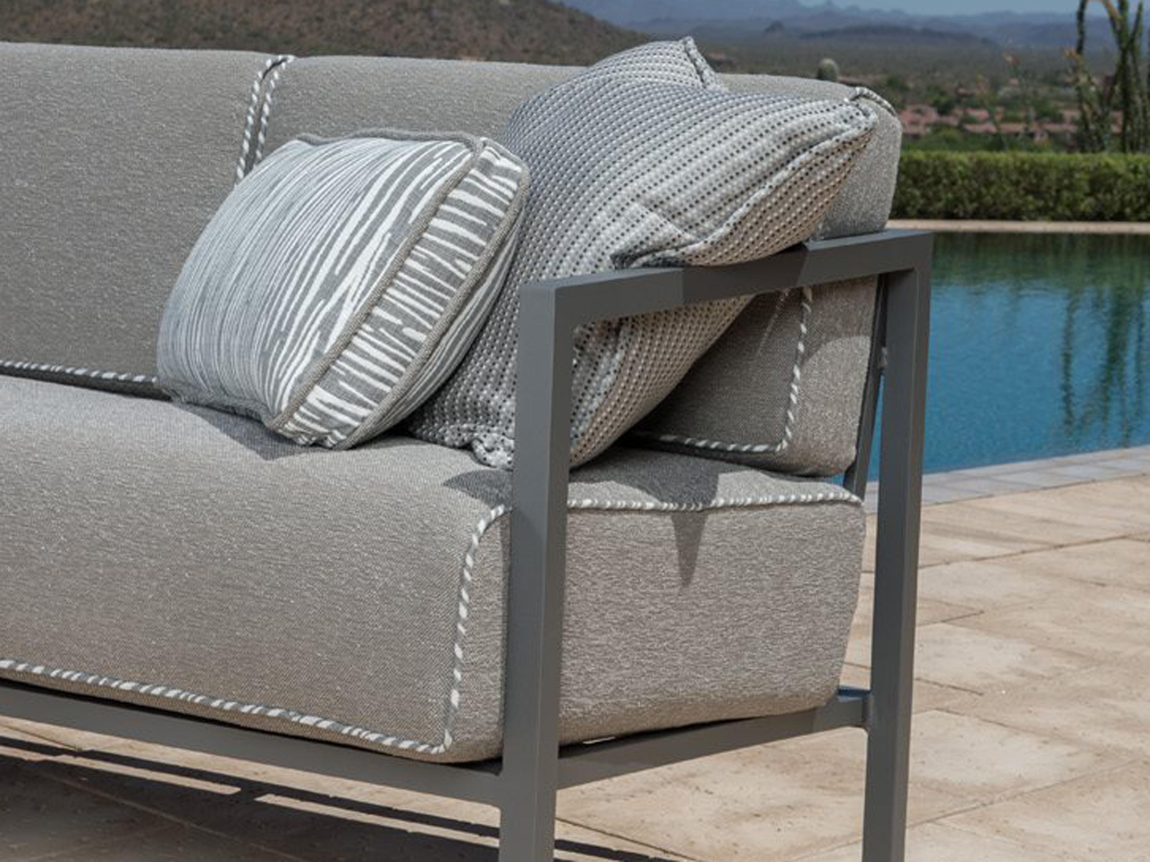 Woodard Salona Cushion By Joe Ruggiero Aluminum Sectional Patio Lounge Set
