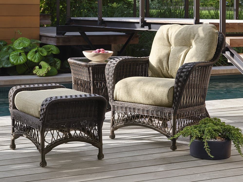 Woodard Whitecraft Sommerwind Wicker Outdoor Lounge Set