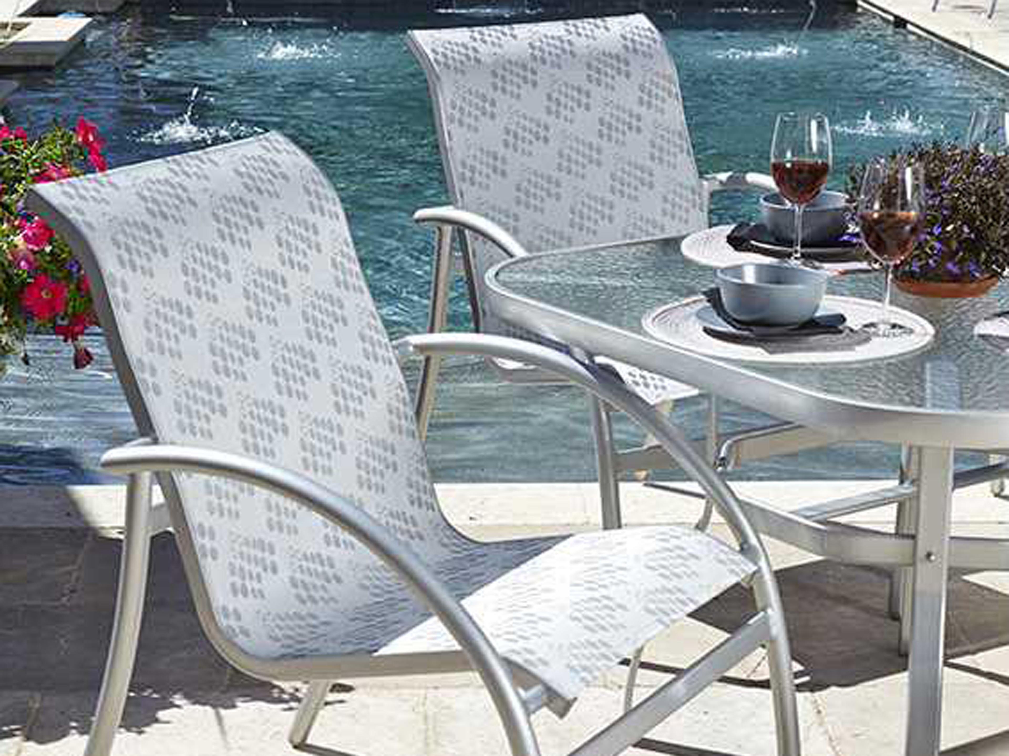 Woodard Tribeca Padded Sling Aluminum Outdoor Dining Set
