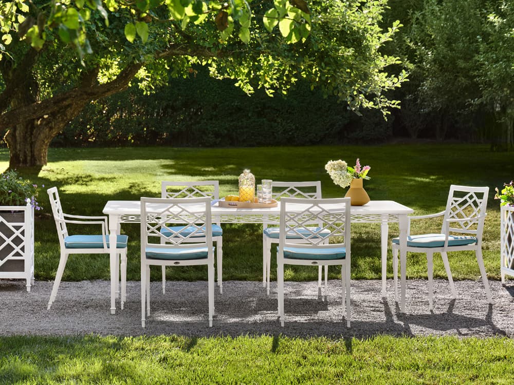 Woodard Alexa Hampton Tuoro Aluminum Outdoor Dining Set