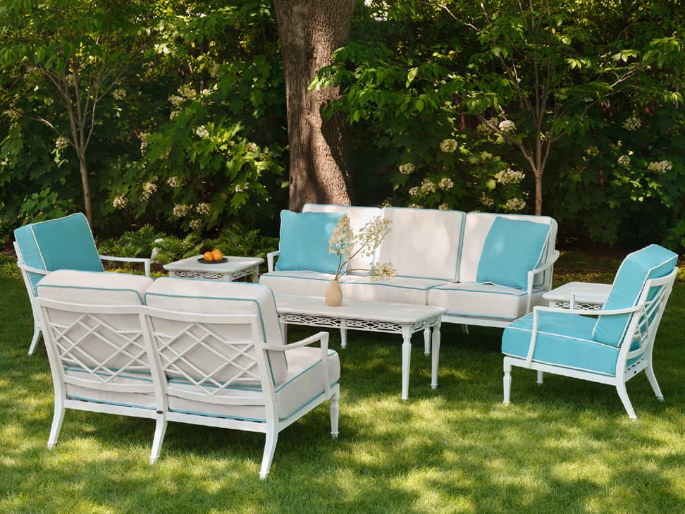 Woodard Alexa Hampton Tuoro Aluminum Outdoor Lounge Set