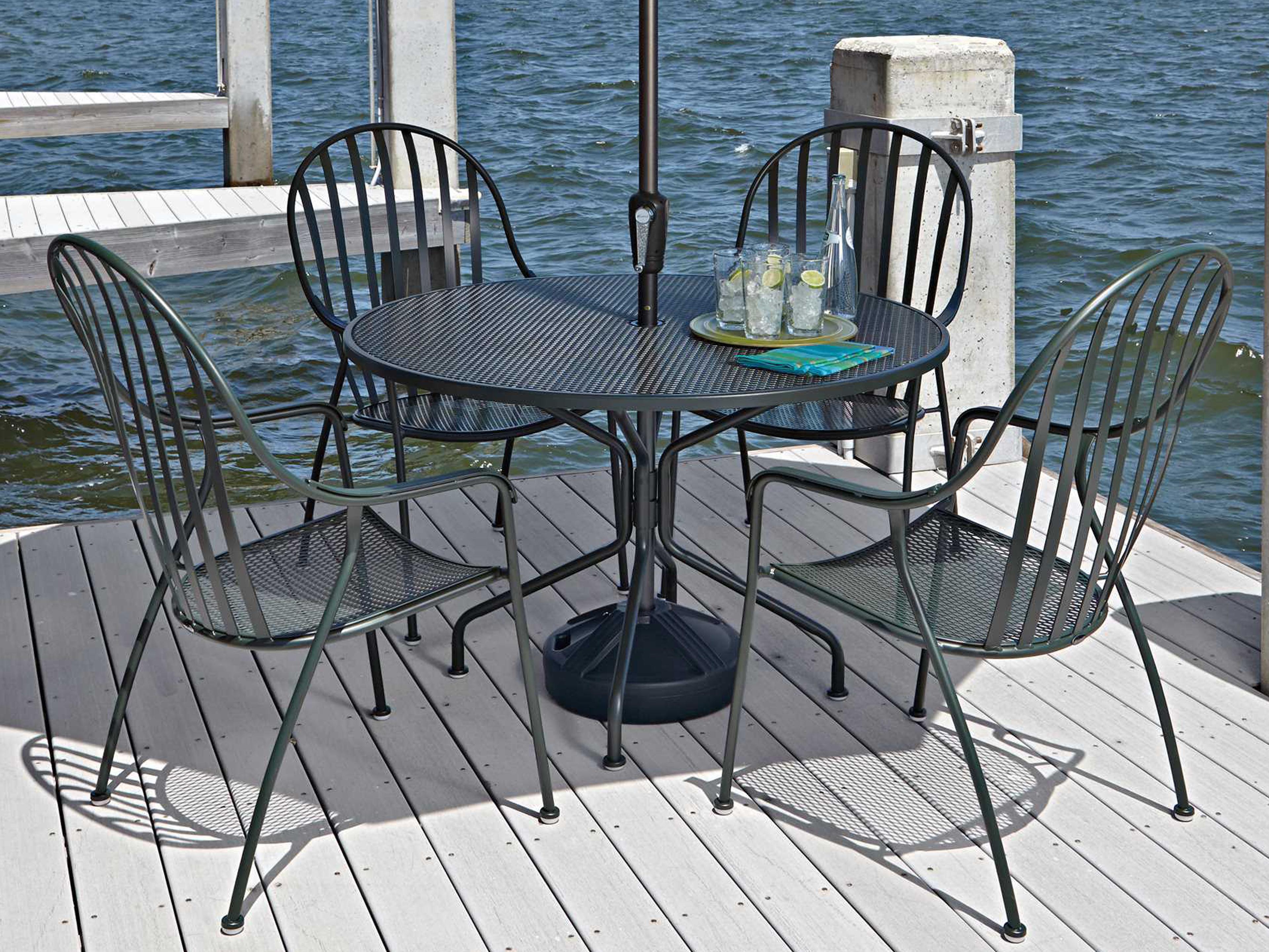 Woodard Valencia Wrought Iron Patio Dining Set