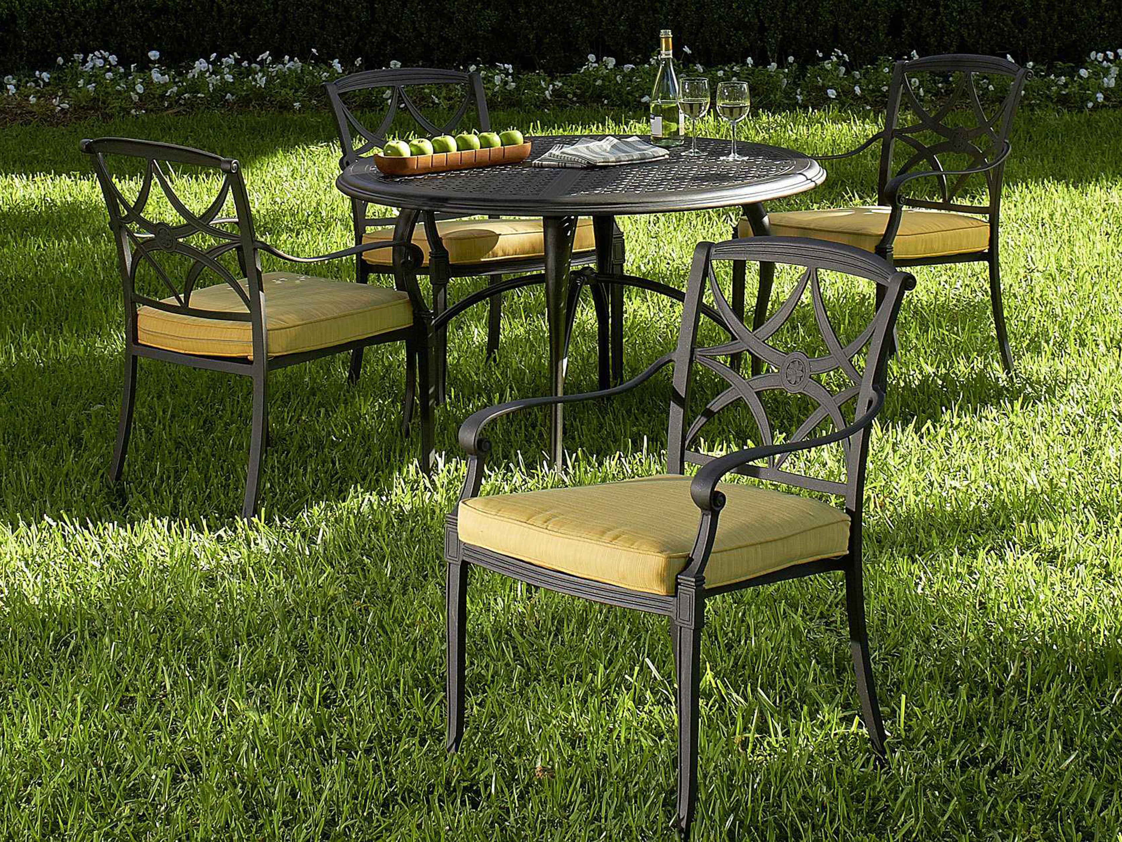 Woodard Wiltshire Cast Aluminum Patio Dining Set