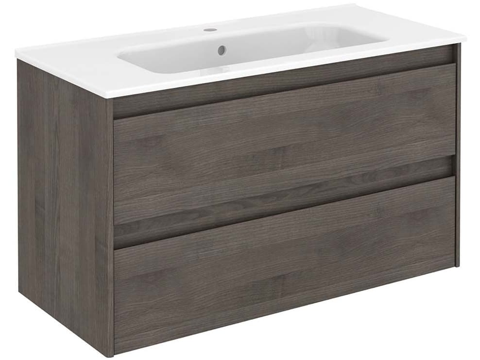 WS Bath Collections Ambra Samara Ash Vanity