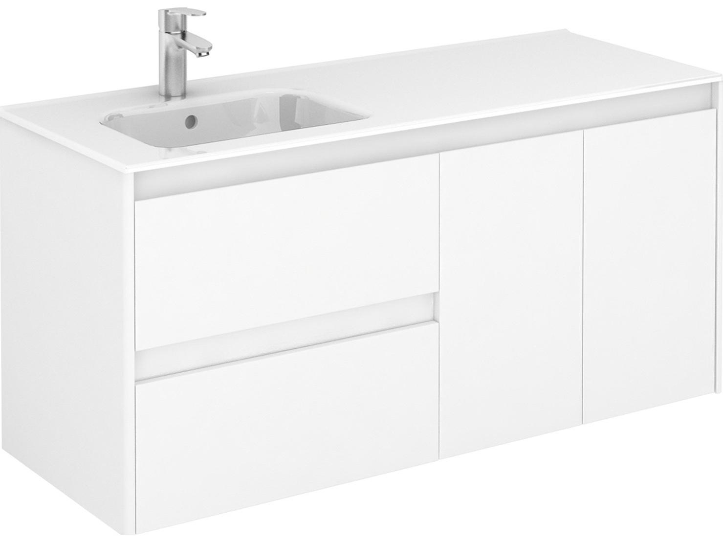 WS Bath Collections Ambra Glossy White Vanity
