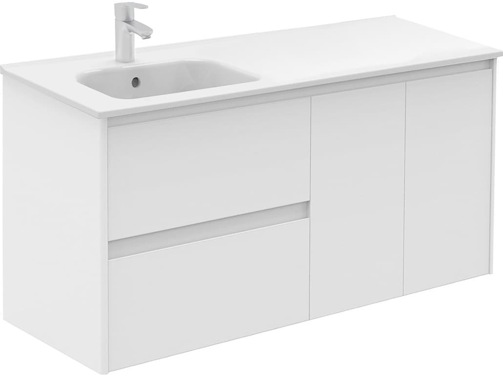 WS Bath Collections Ambra Matte White Vanity
