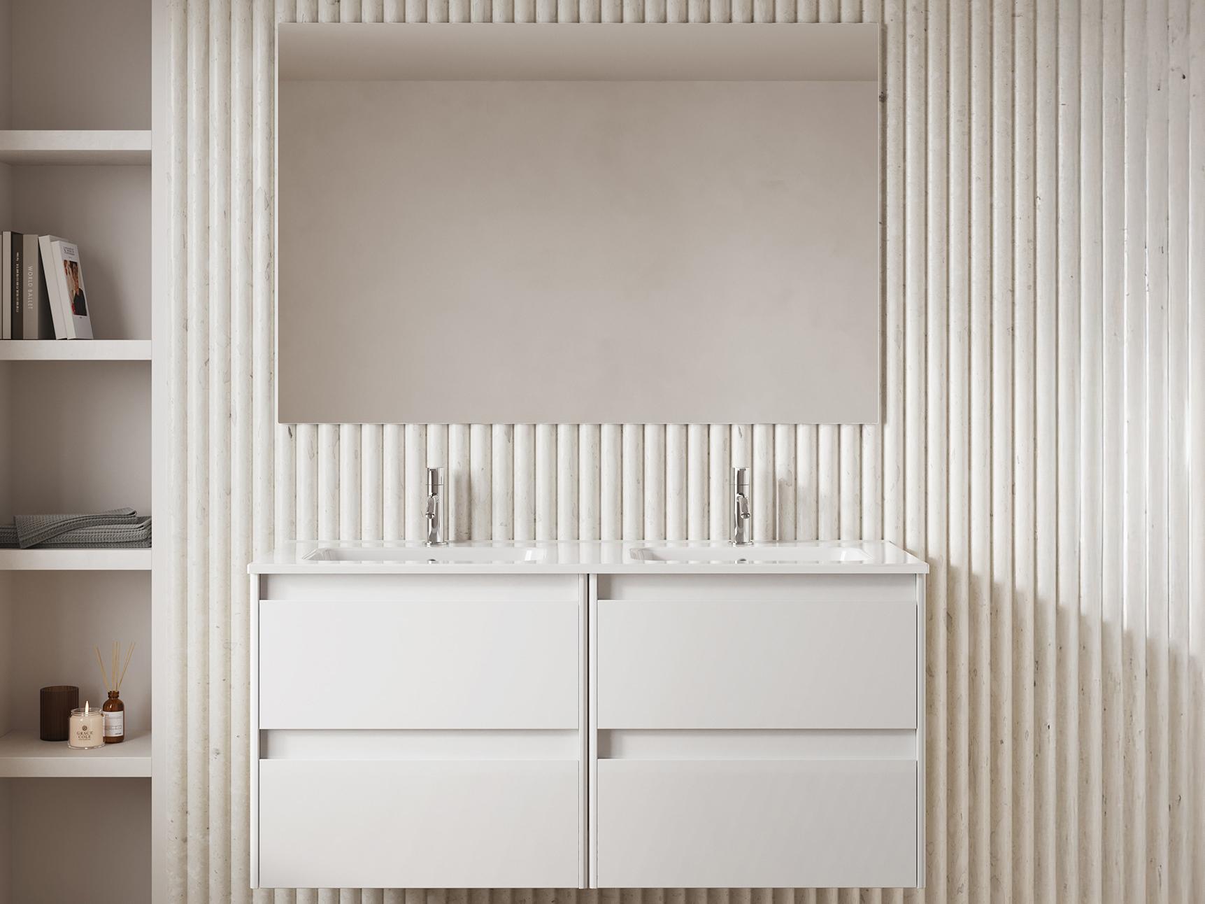 WS Bath Collections Ambra Glossy White Vanity