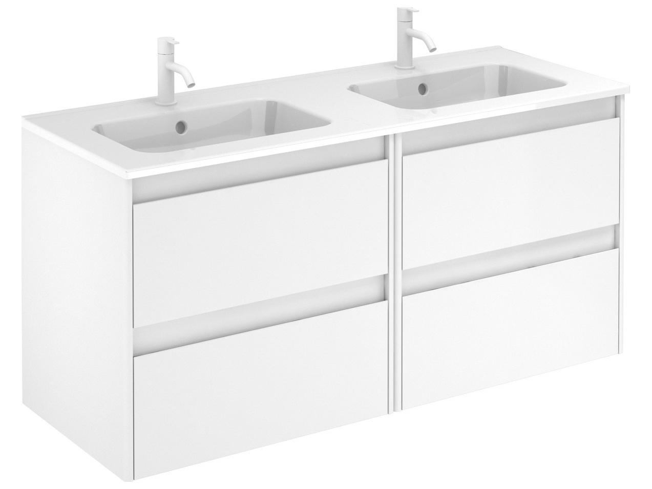WS Bath Collections Ambra Matte White Vanity