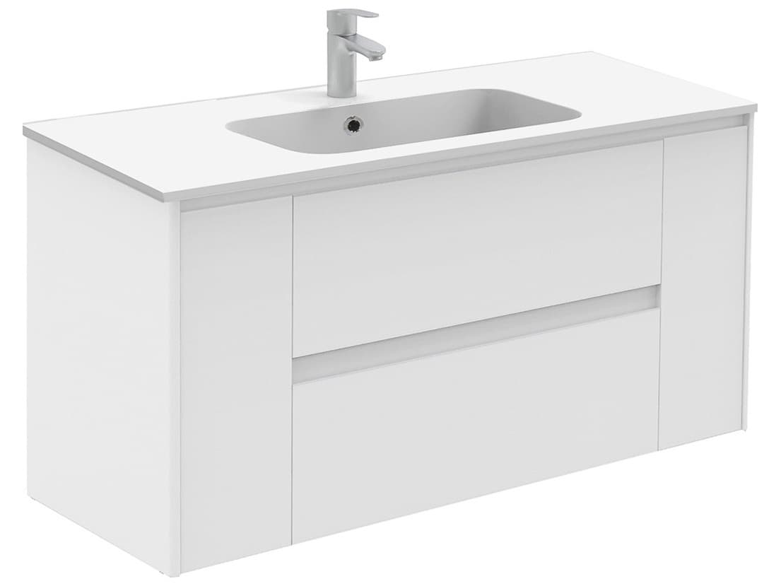 WS Bath Collections Ambra Matte White Vanity