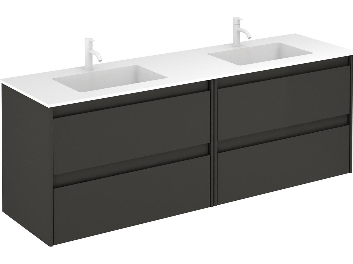 WS Bath Collections Ambra Anthracite Vanity