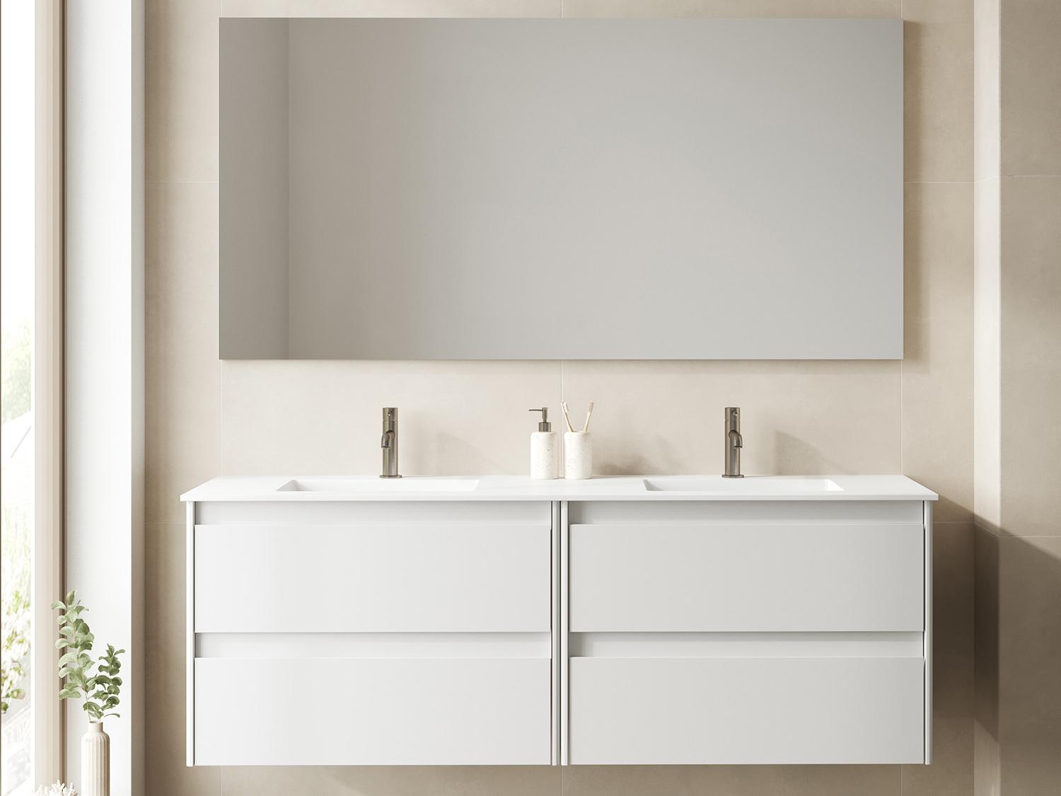 WS Bath Collections Ambra Matte White Vanity