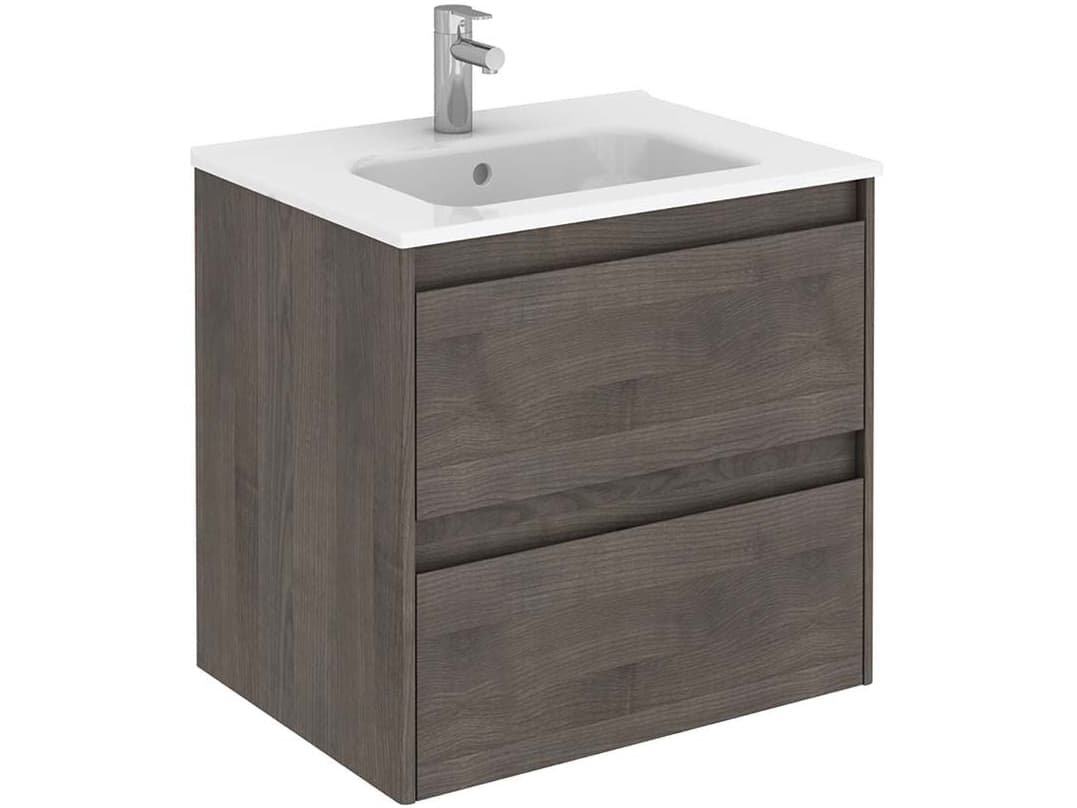 WS Bath Collections Ambra Samara Ash Vanity
