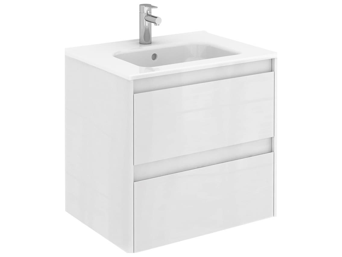 WS Bath Collections Ambra Matte White Vanity