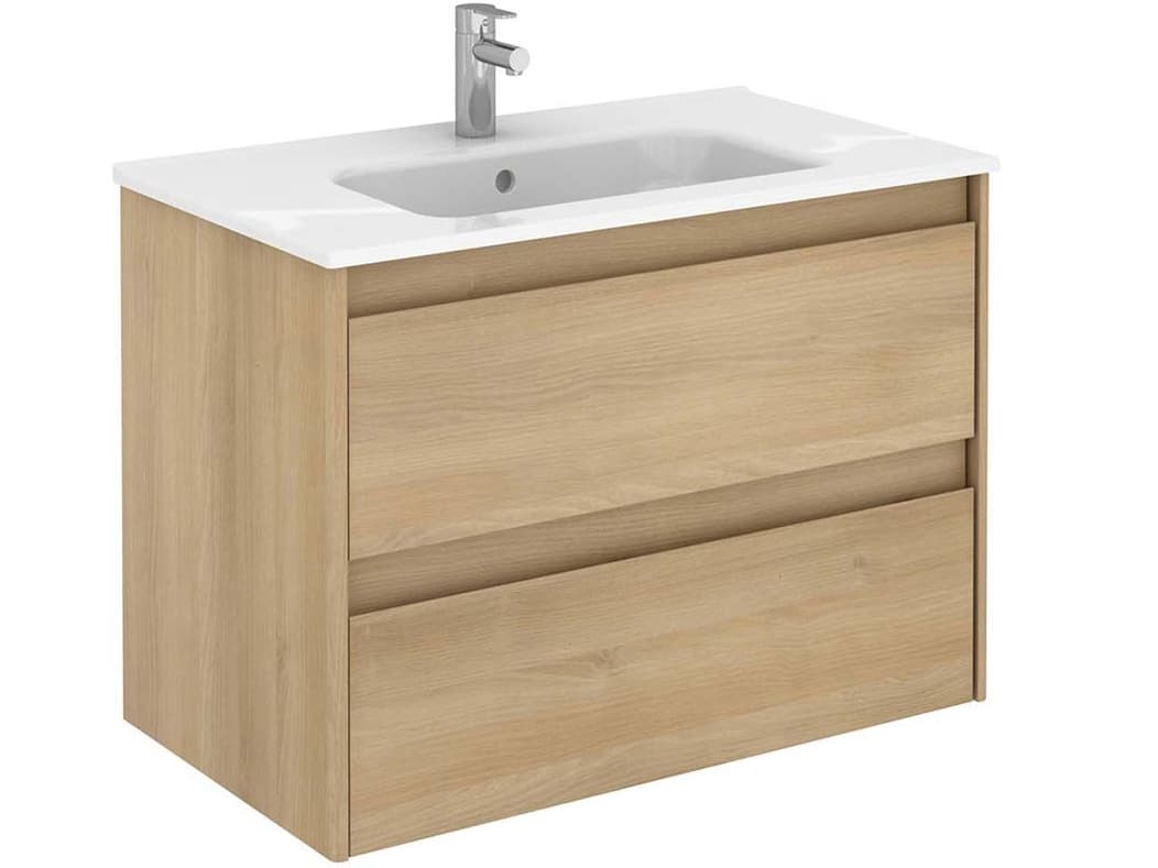 WS Bath Collections Ambra Nordic Oak Vanity