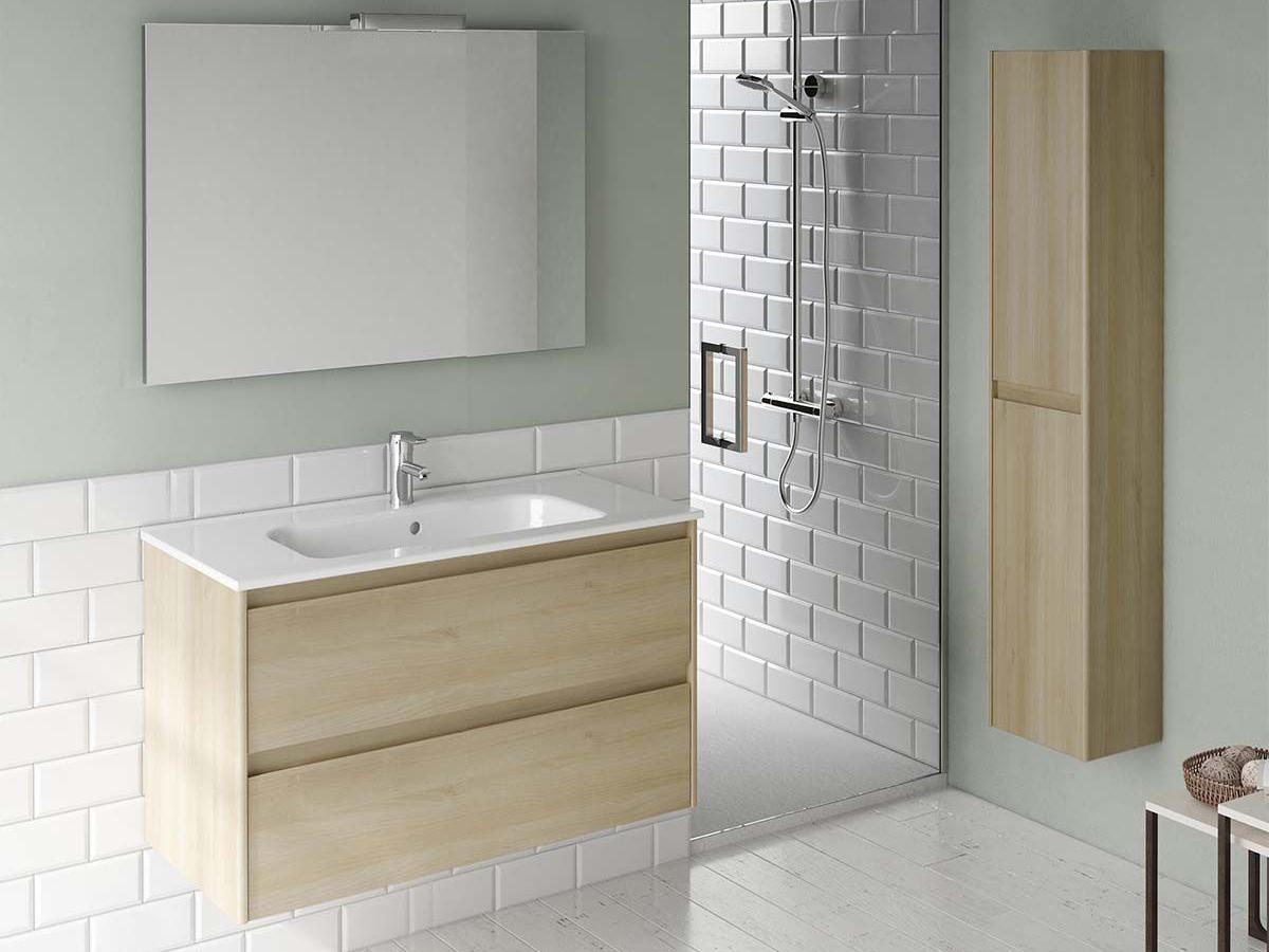 WS Bath Collections Ambra Nordic Oak Vanity