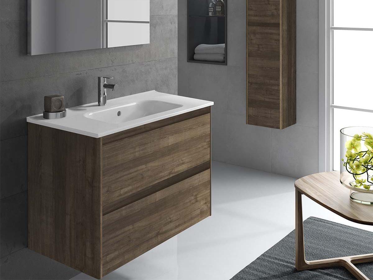 WS Bath Collections Ambra Samara Ash Vanity