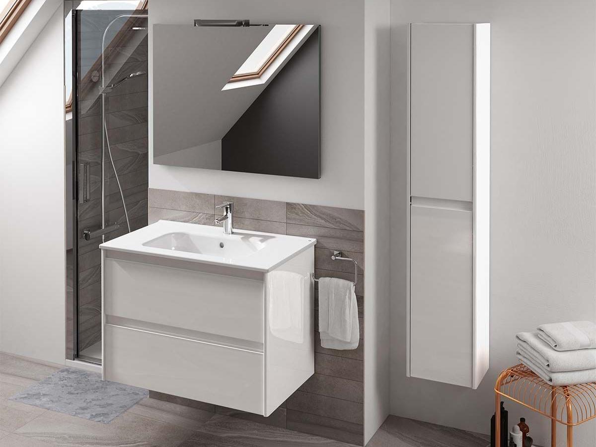 WS Bath Collections Ambra Glossy White Vanity