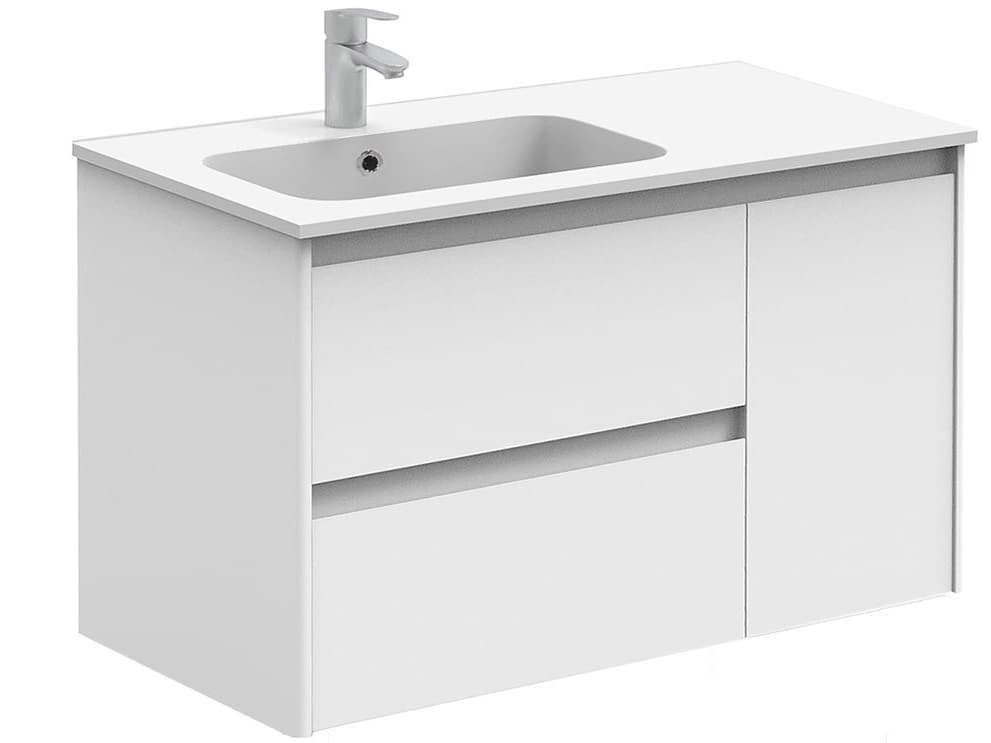 WS Bath Collections Ambra Glossy White Vanity